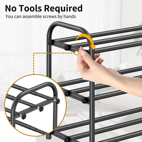 Hleelomi tool-free assembly image, quick setup with hand-tightened screws.