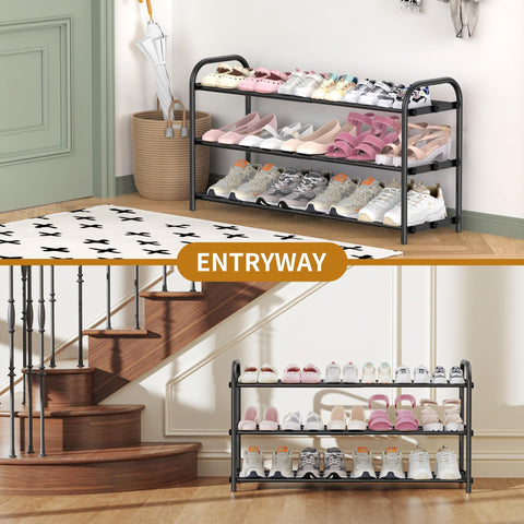 Hleelomi compact storage in entryway reduces clutter.