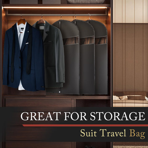 Hleelomi travel-friendly garment bag ideal for closet and trip organization.