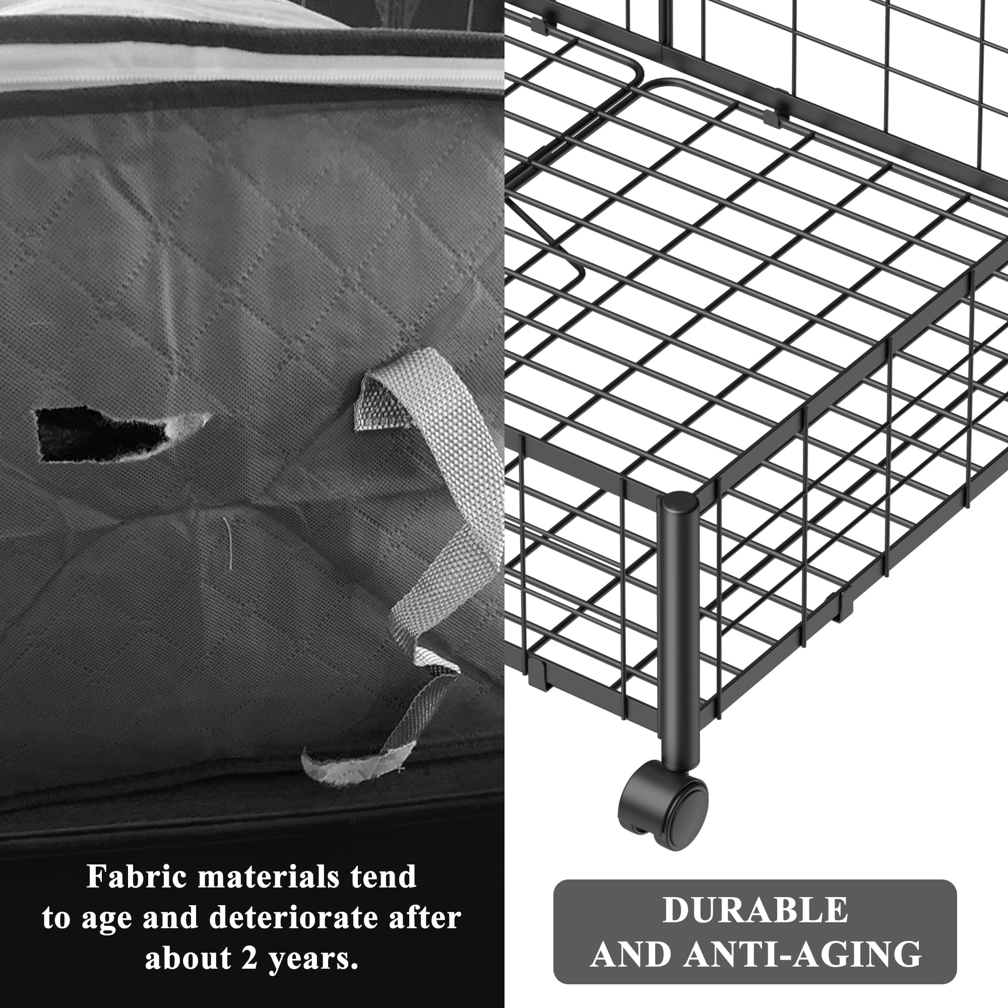 Hleelomi under bed storage 2-pack for versatile home organization.