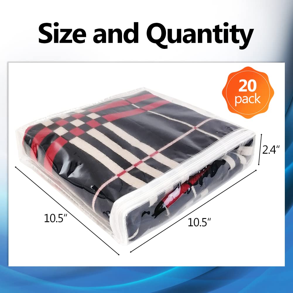 Hlimior clear blanket storage bags protect and show blankets