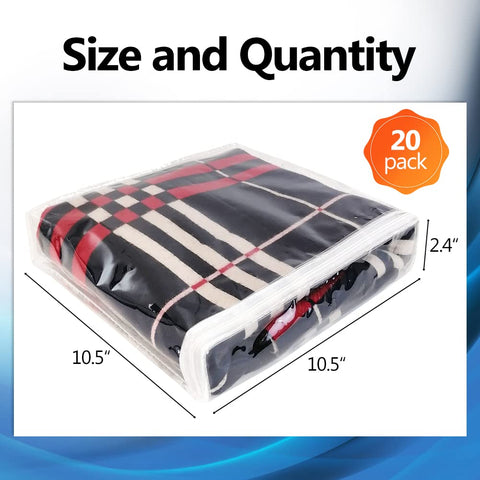 Hlimior clear blanket storage bags protect and show blankets