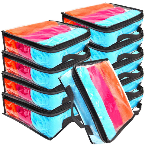 Hlimior clear travel packing cube 10-pack keeps outfits neatly organized on the go.