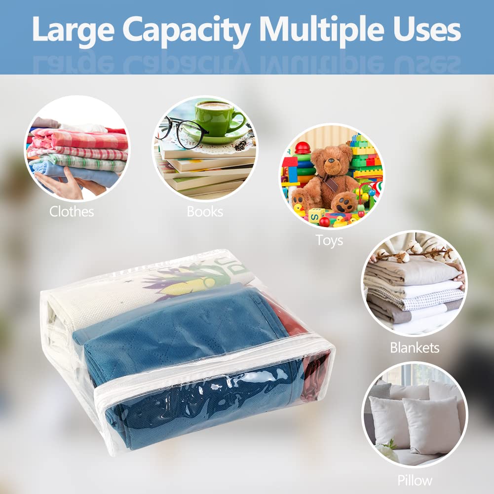 Hlimior dustproof clear storage bags guard fabrics from dirt and moisture