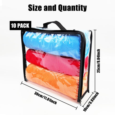 Hlimior see-through zipper storage bag for quick item identification and packing.