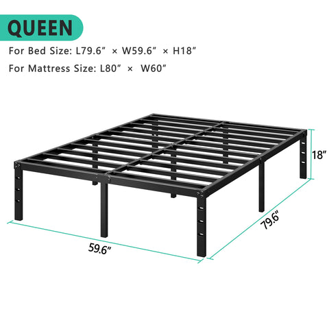 HLIPHA box-spring-free platform base supporting standard mattresses