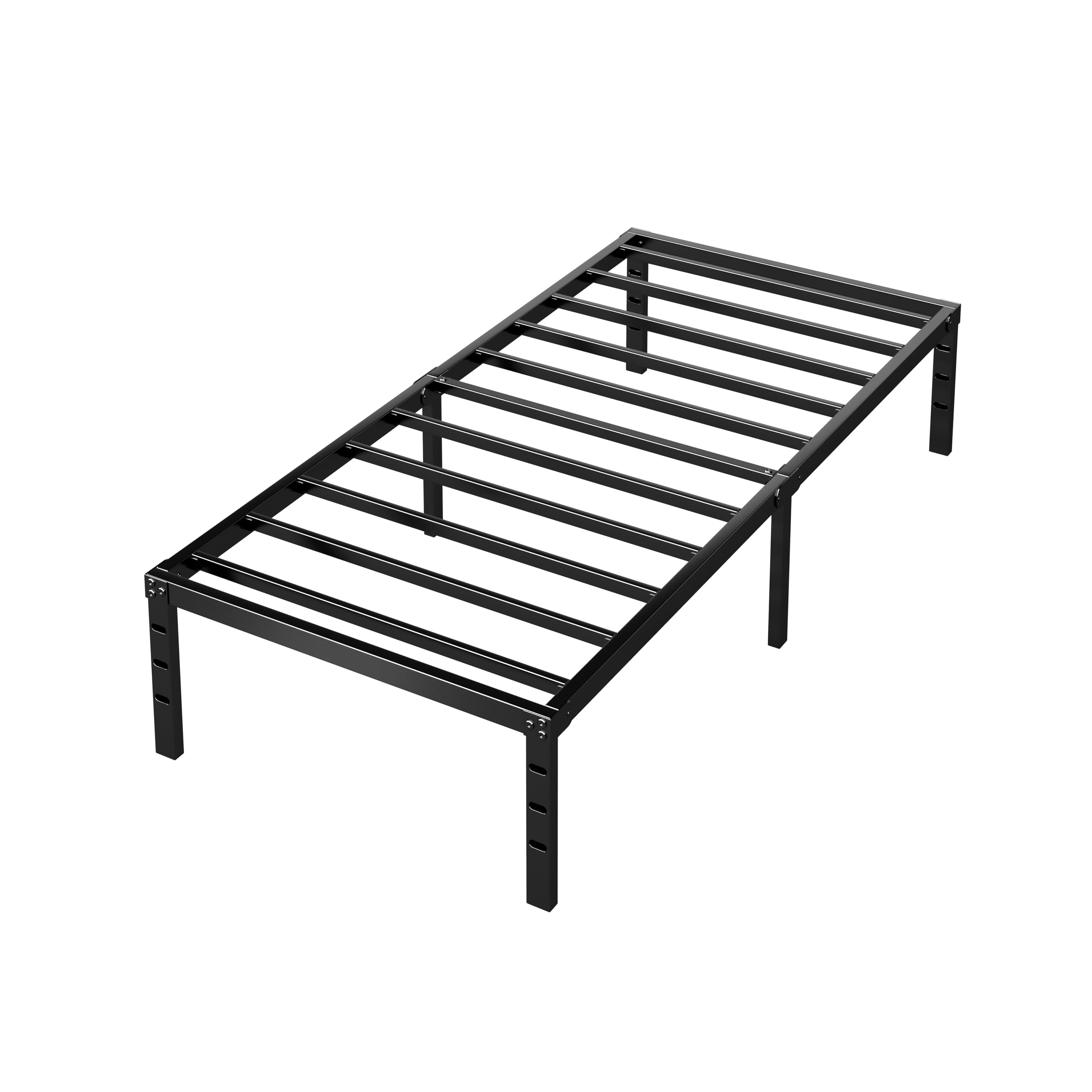 HLIPHA metal construction ensures a durable, long-lasting bed frame.
