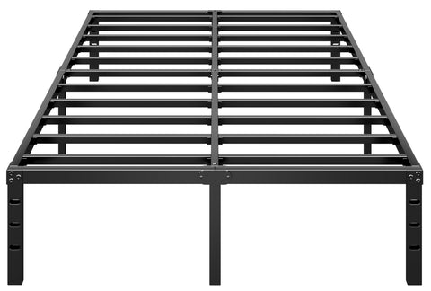 HLIPHA metal platform bed frame 12in height, queen size, black, sturdy support
