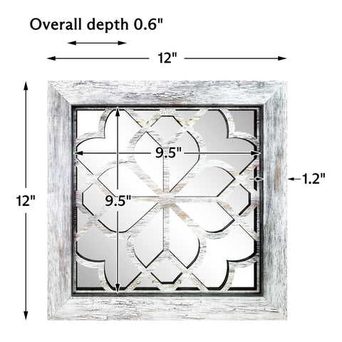 HMANGE shatterproof vintage-style mirror offers safe, durable wall decor for busy spaces