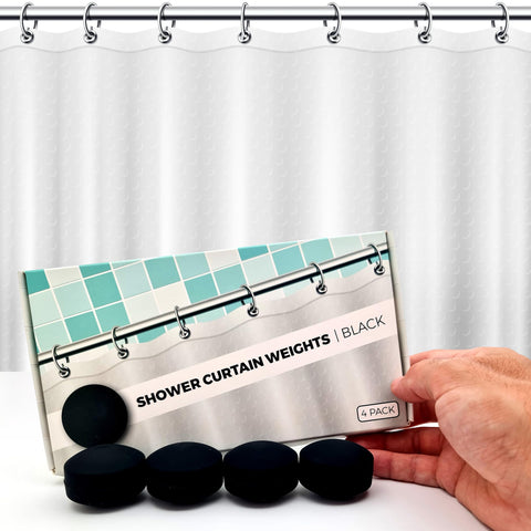 HMmagnets silicone-wrapped-360-weight keeps shower curtain stable for a splash-free shower.