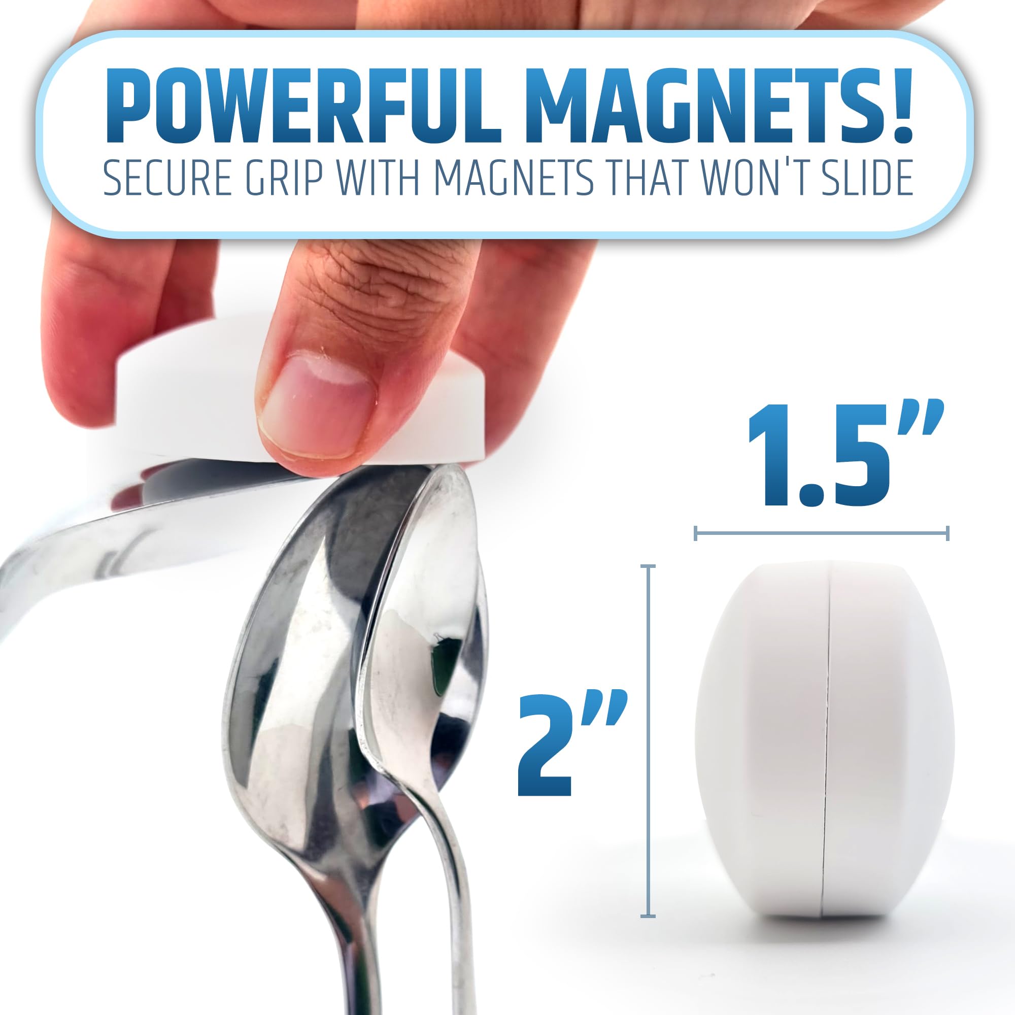 HMmagnets XL helps control splash while keeping fabrics neat.