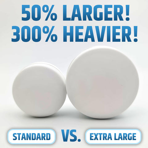 HMmagnets XL tub-edge attachment prevents inward curtain billow.
