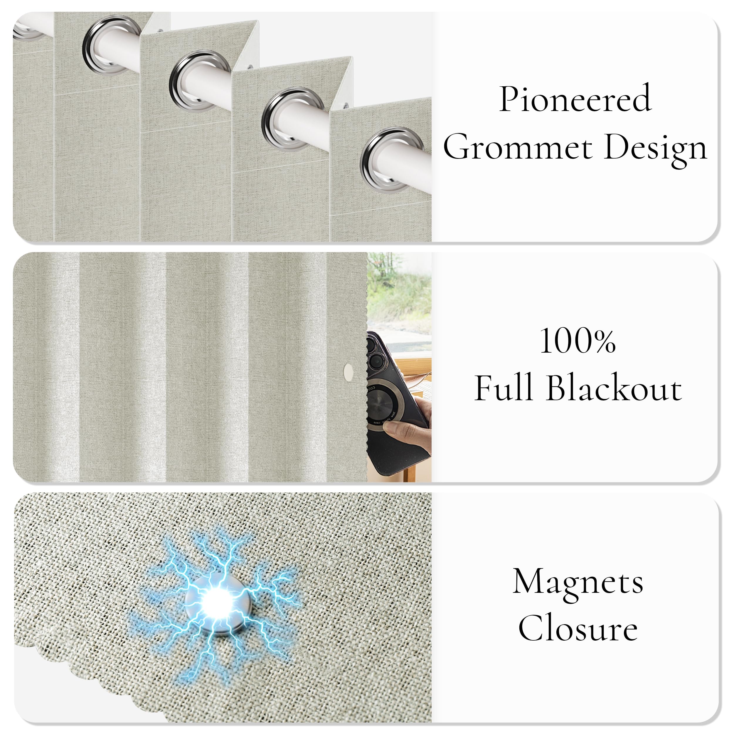 HMYI 45x80 curtain panel sized for standard doorways and versatile use.