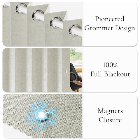 HMYI 45x80 curtain panel sized for standard doorways and versatile use.