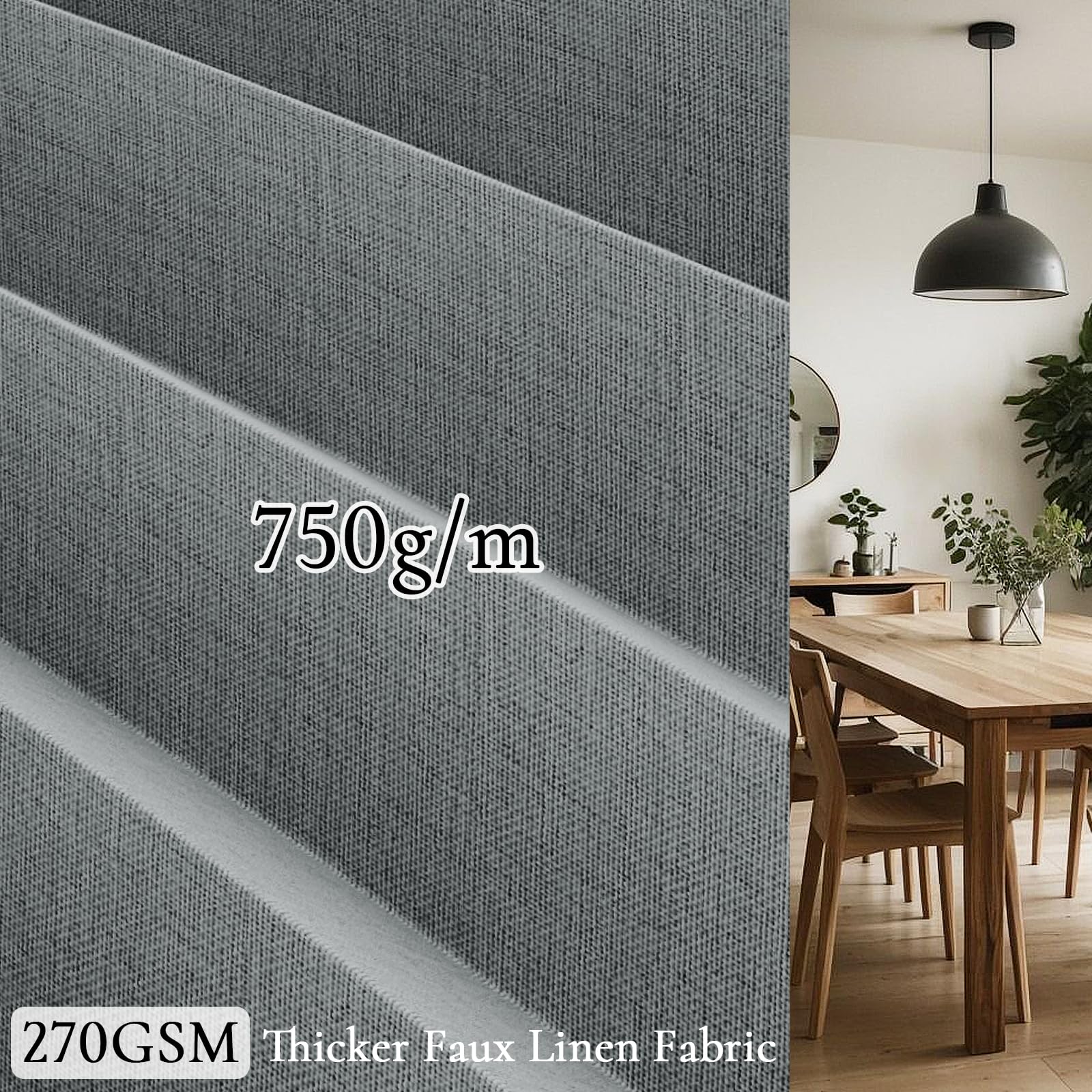 HMYI blackout door curtain gray doorway fit 45x80 inches for privacy