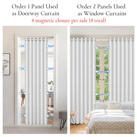 HMYI doorway setup for laundry or hallway privacy.