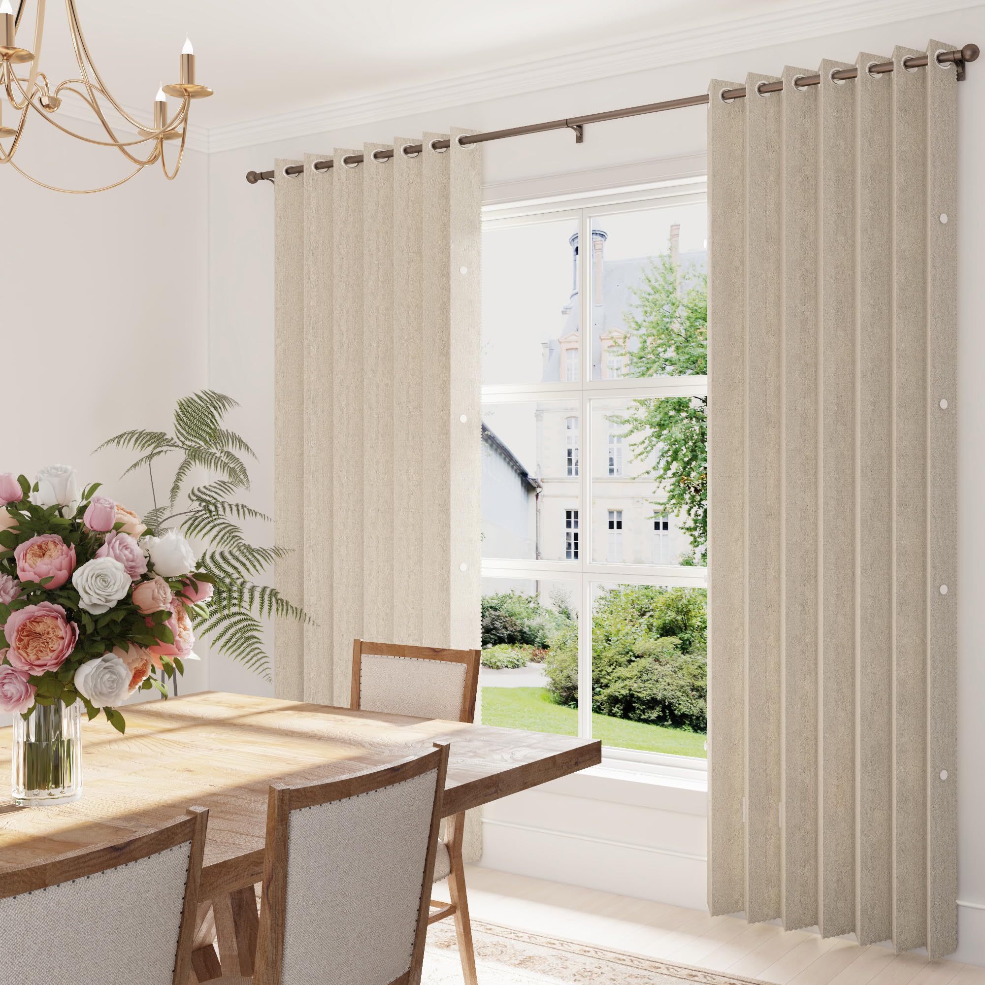 HMYI 80-inch height suits tall doorways and larger rooms.