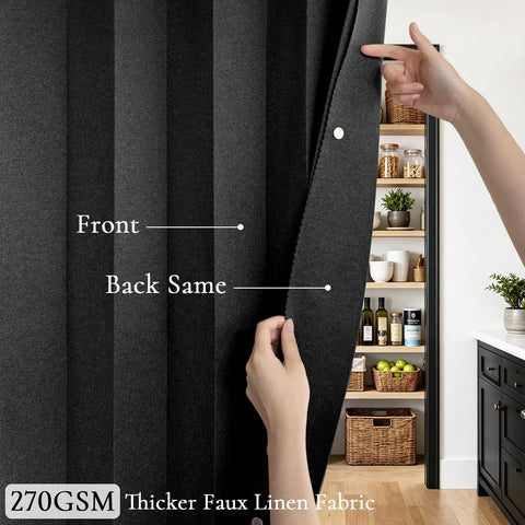 HMYI W45xH80 curtain in doorway showcases size suitability for standard openings