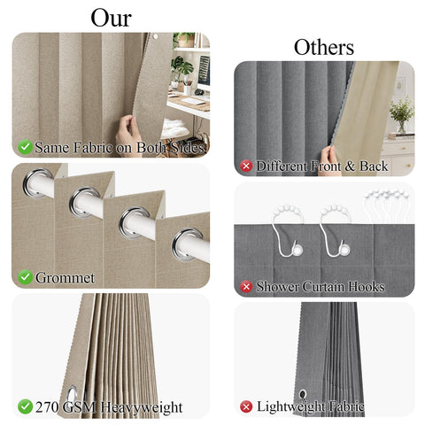 HMYI tie-back included to adjust light and privacy as needed.