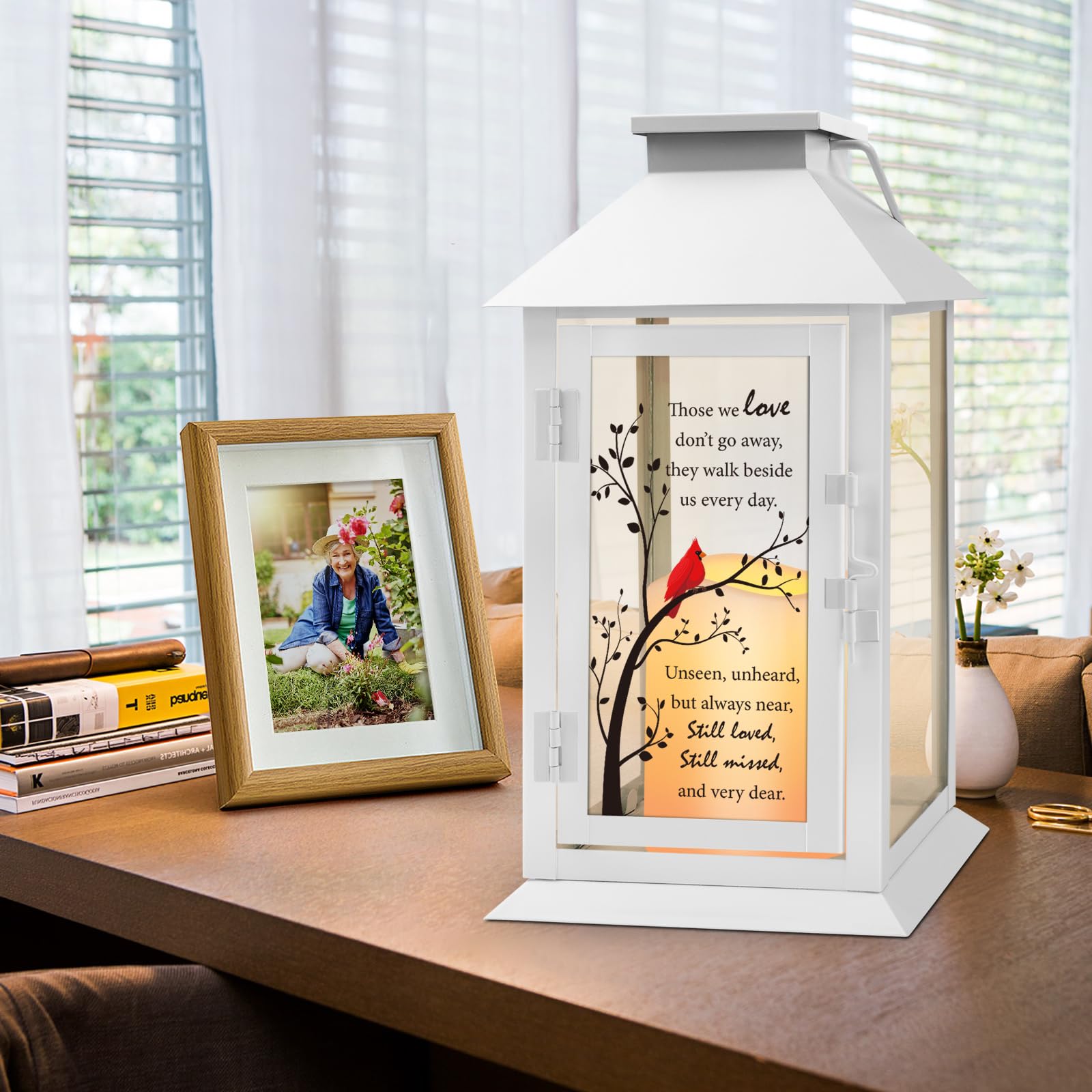 HN HAIINAA LED candle in lantern; remote offers easy mood lighting