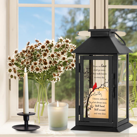 HN HAIINAA Memorial Lantern battery candle offers safe, flame-free remembrance