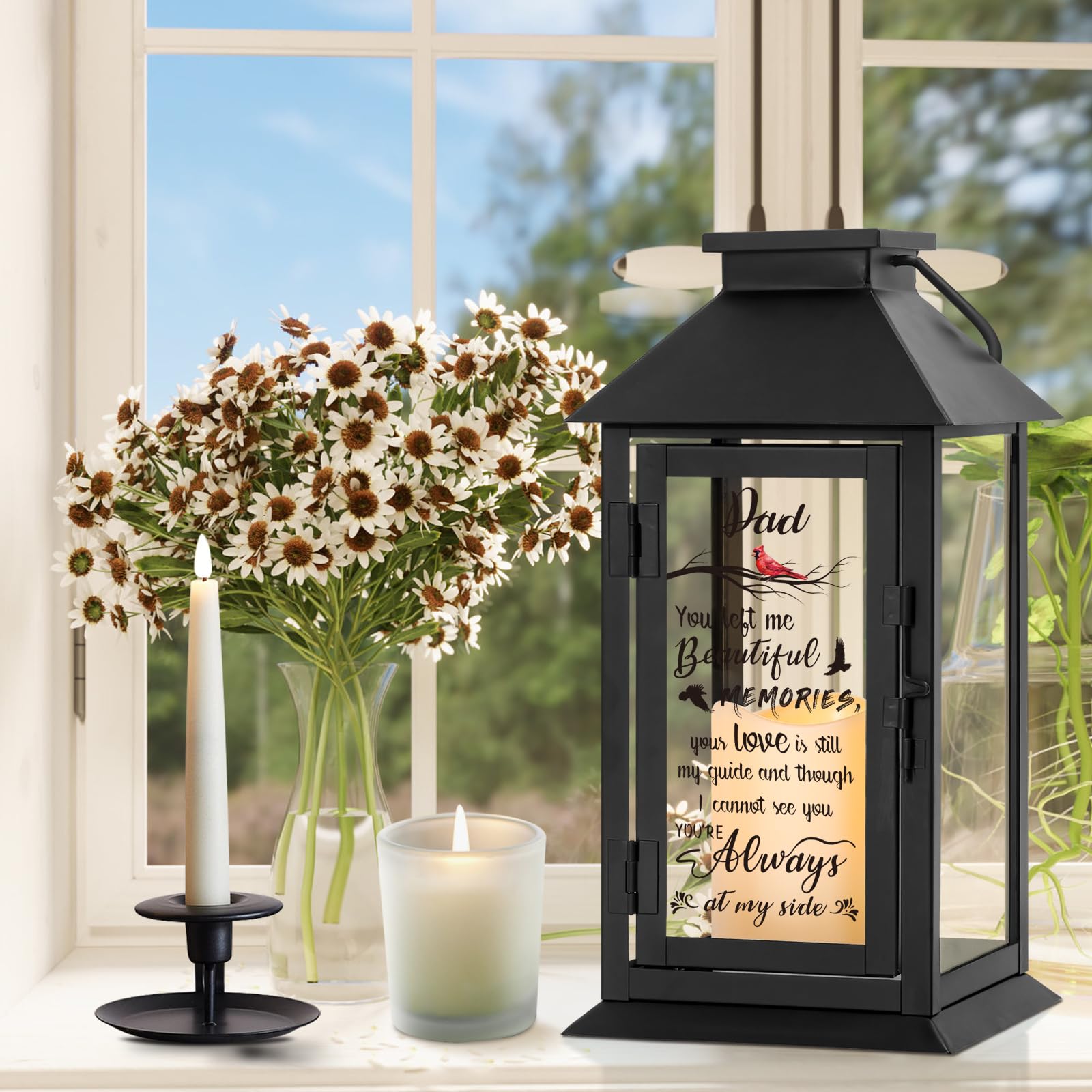HN HAIINAA memorial lantern battery-operated safe design for homes