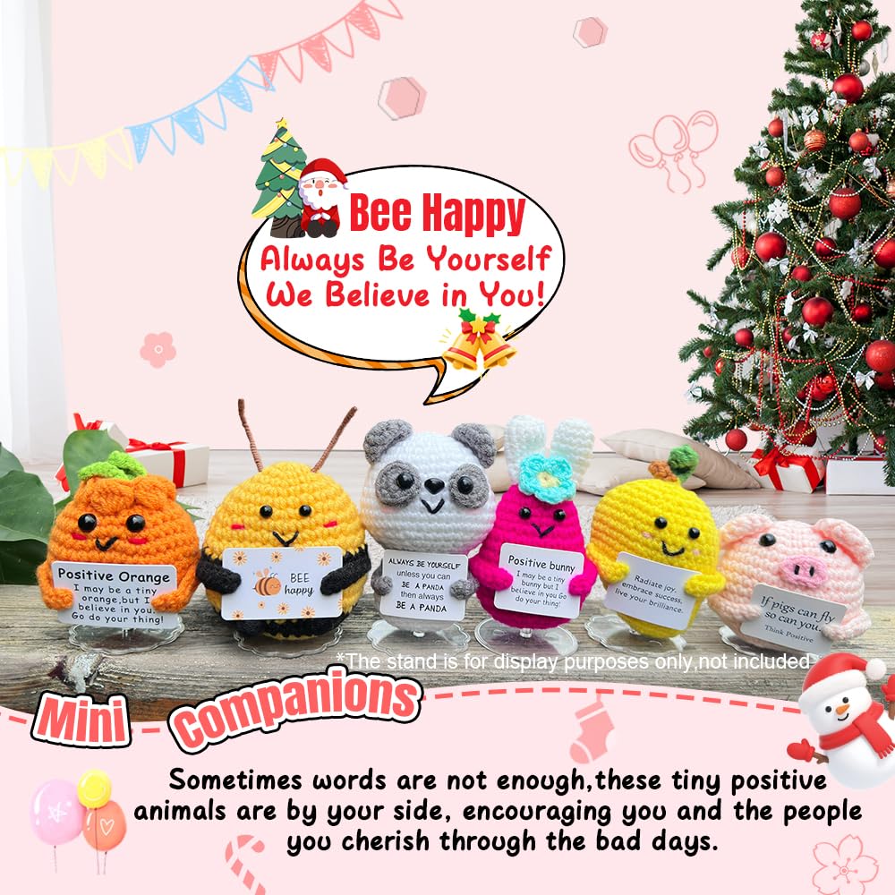 Hnqiqs compact crochet animals; ideal bulk gifts for classroom, office, or events.