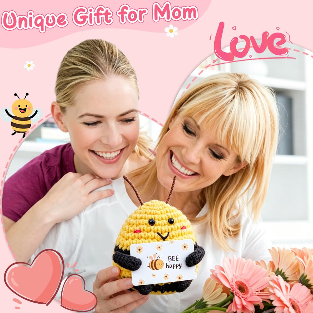 Hnqiqs employee appreciation gifts crochet animals; perfect for desk-side encouragement.