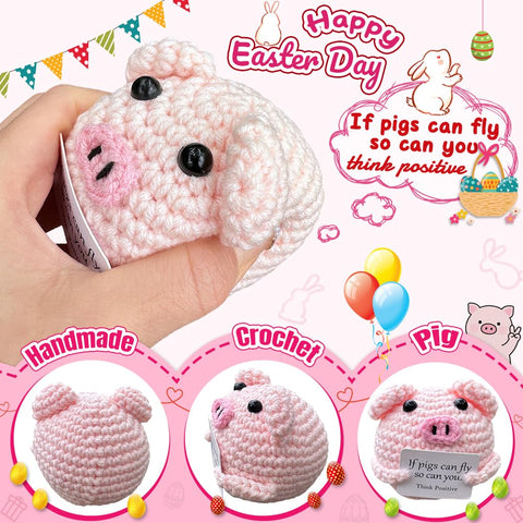 Hnqiqs mother's day crochet animals; pocket-size cheer for mom baskets.