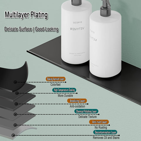 HNVNER aluminium shower caddy for bathroom organization.