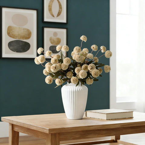 HNVNER beige DIY-friendly blooms adaptable to most vase styles