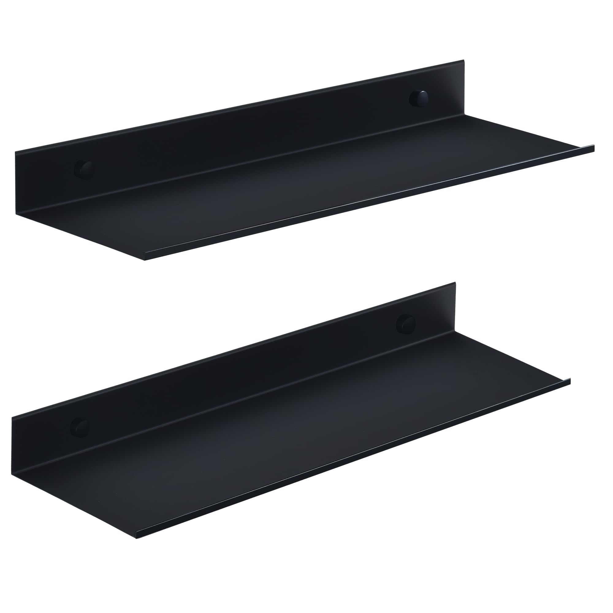 HNVNER black shower shelves in a 40cm design for organized bathroom storage.