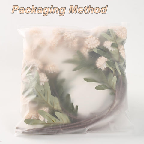 HNVNER silk flowers ship flat with bendable stems for reshaping.