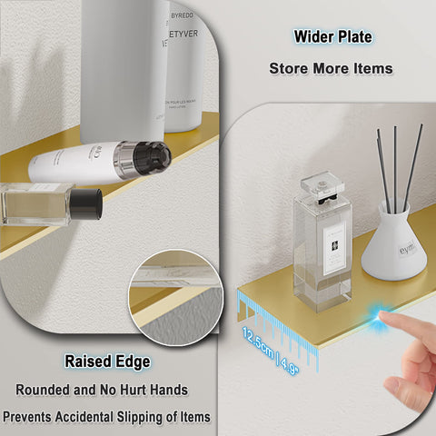 HNVNER twin wall shelves add decorative storage to any room.