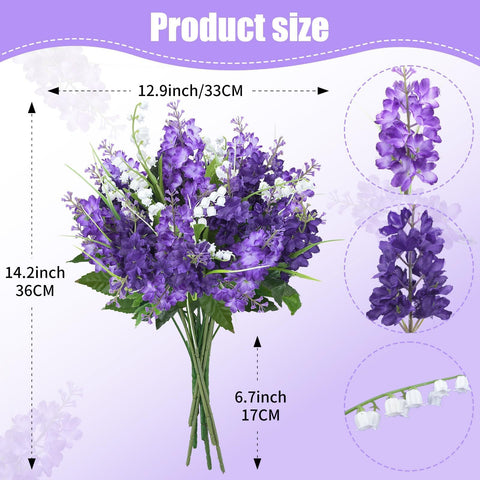 HO2NLE artificial lilacs provide realistic detail for long-lasting wedding decor.