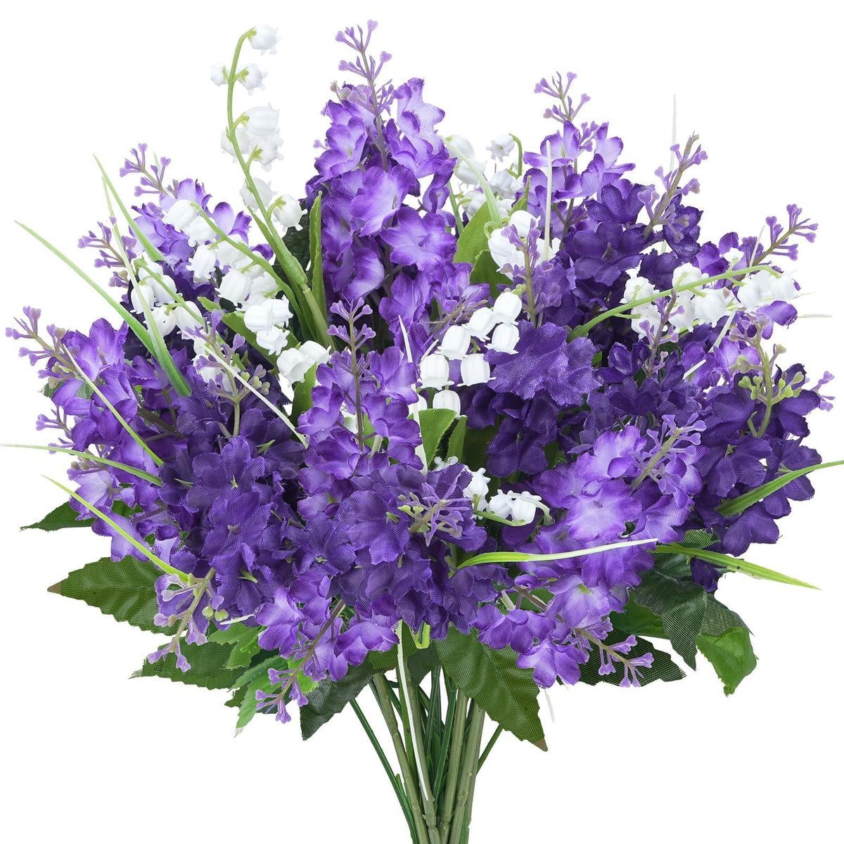 HO2NLE lilac flowers bouquet adds vibrant purple tones for elegant table decor.