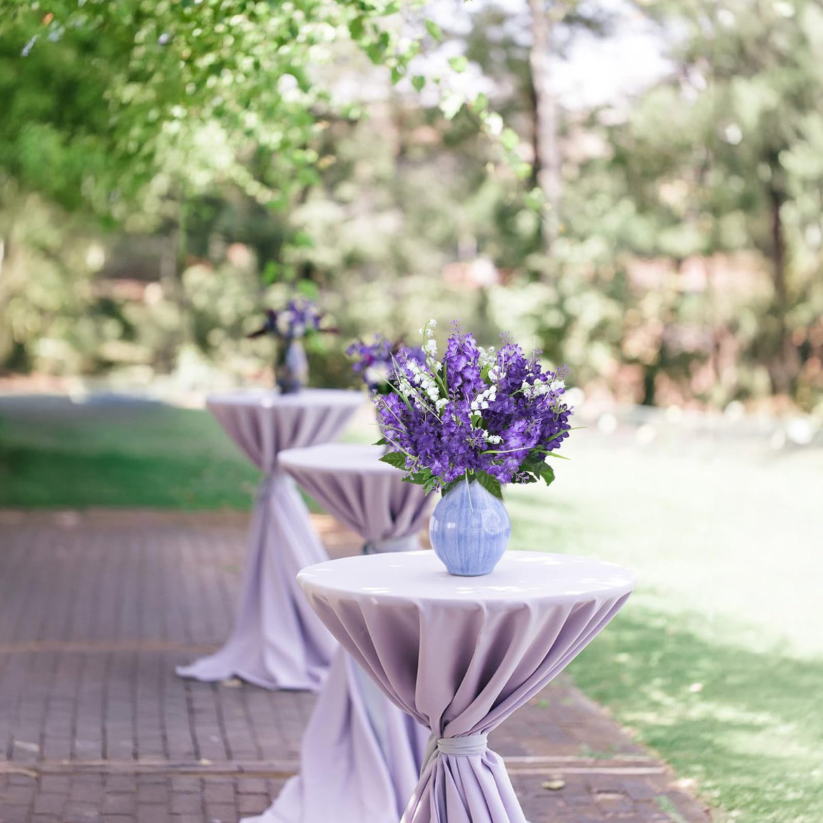 HO2NLE artificial lilacs stay vibrant across seasons for seasonal styling.