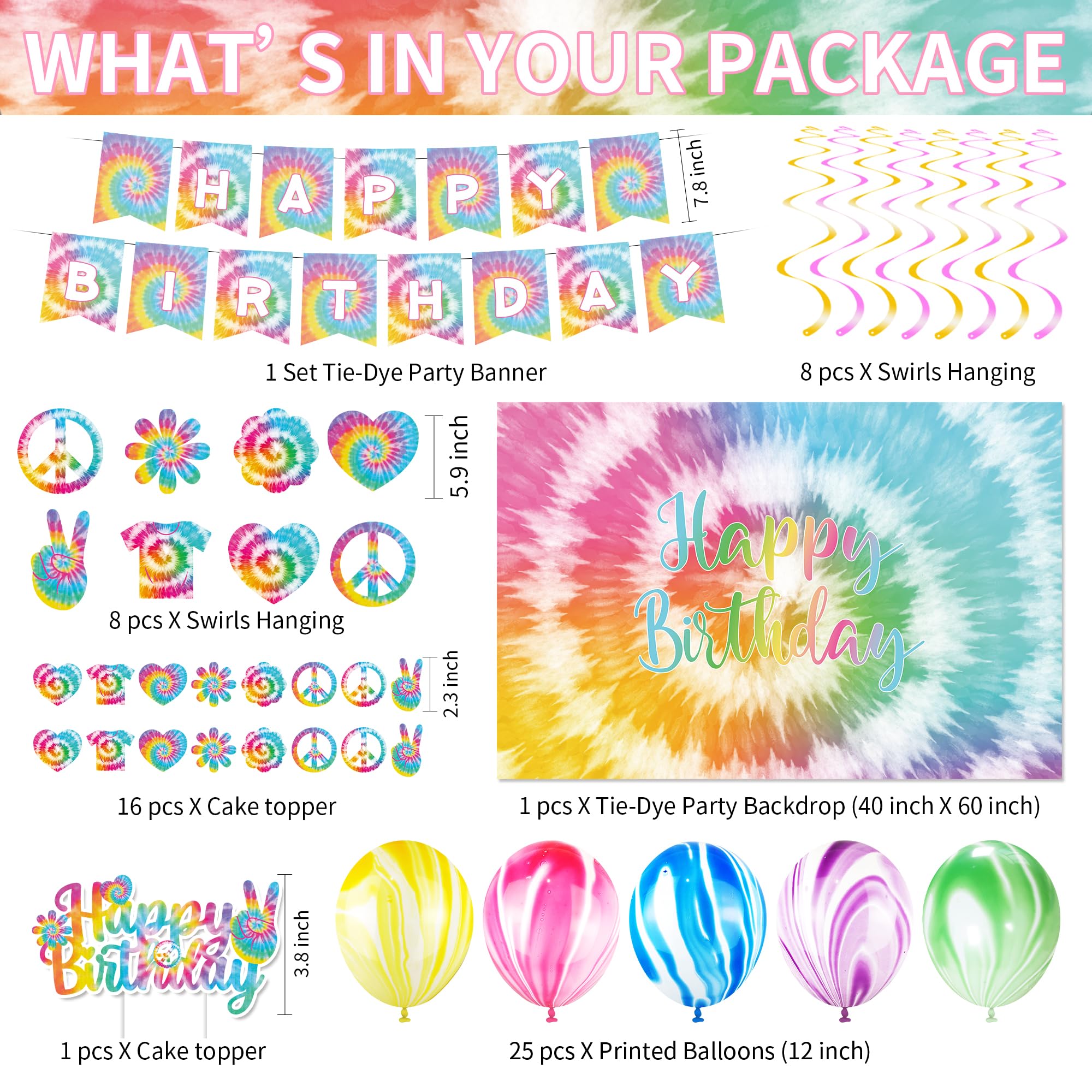 HOAKWA Tie Dye Napkins add vibrant color and quick cleanup support