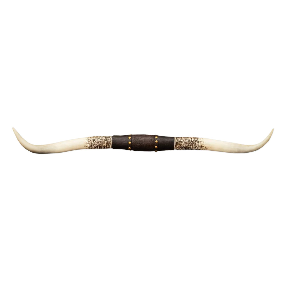 Hobby Lobby Longhorn wall decor in resin with distressed horns and floral details.