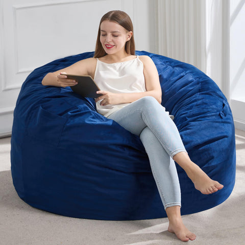 Hobestluk 3FT bean bag chair front view for spacious living room seating