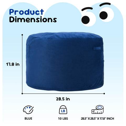 Hobestluk bean bag chair with machine-washable cover for easy cleaning