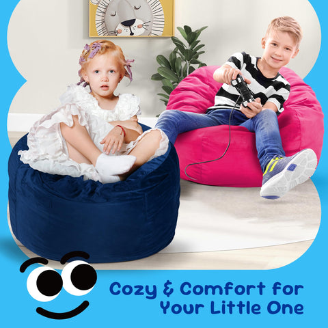 Hobestluk bean bag chair in a playroom for reading and games