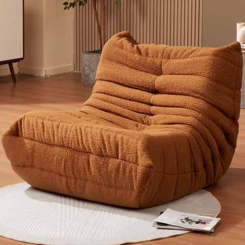 Hobestluk giant memory foam bean bag chair for supportive lounging.