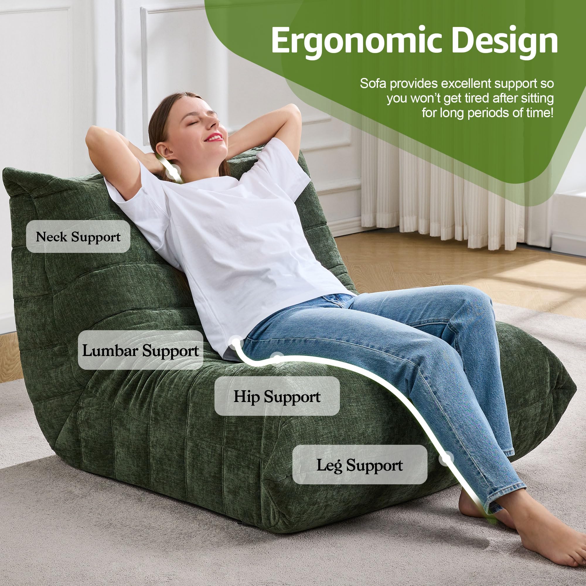Hobestluk living room layout with bean bag as stylish focal point