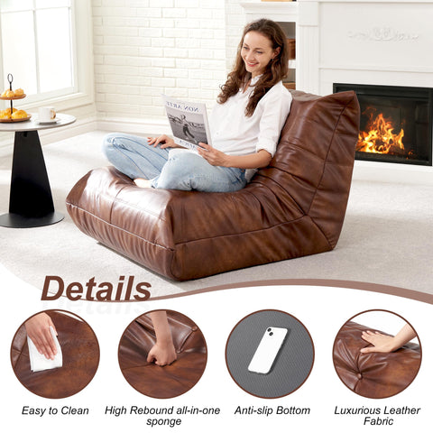 Hobestluk bean bag chair in living room setup for movie nights.