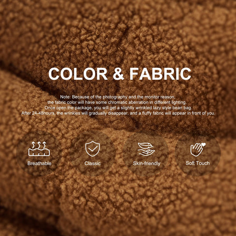 Hobestluk memory foam-filled bean bag chair for customizable comfort.