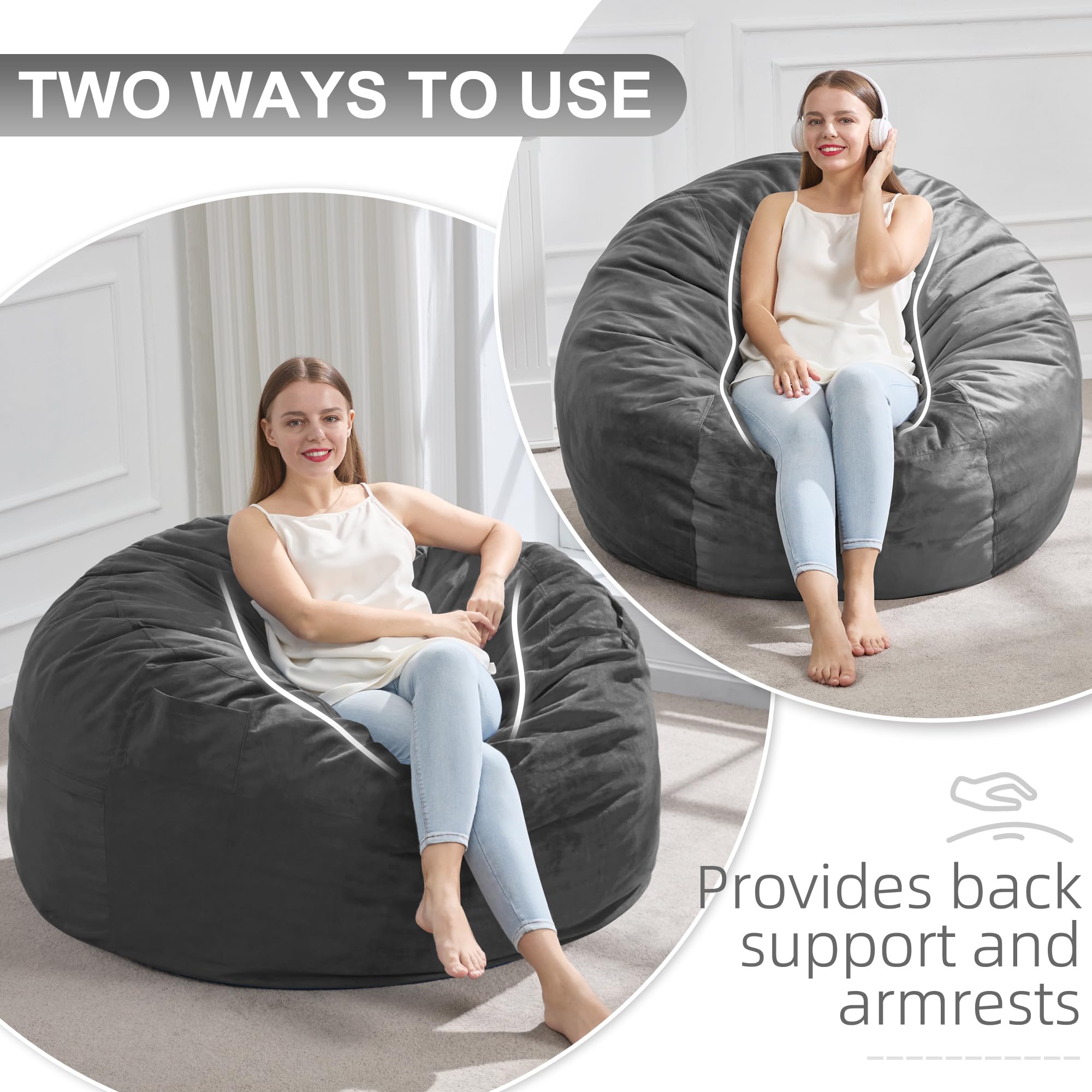 Hobestluk memory foam filling provides comfort with responsive support.