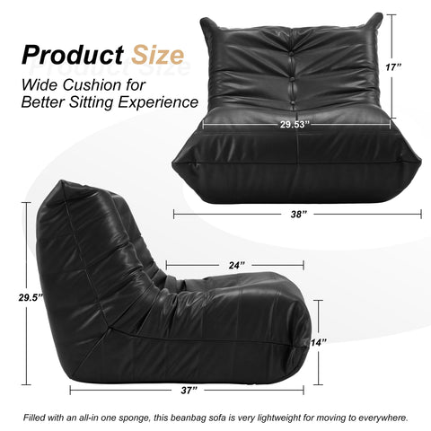 Hobestluk memory foam lounger close-up showing cushioned support