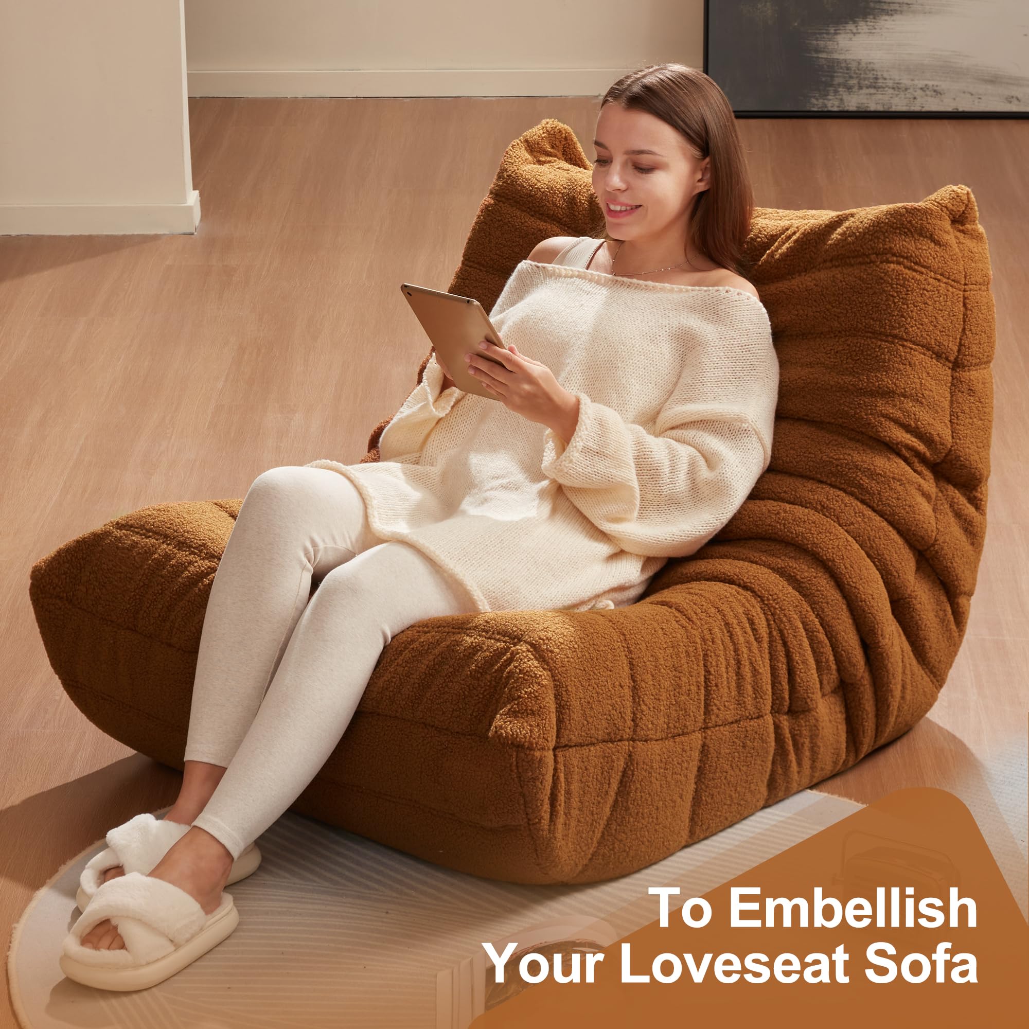Hobestluk no-assembly-required lounge chair for quick setup.