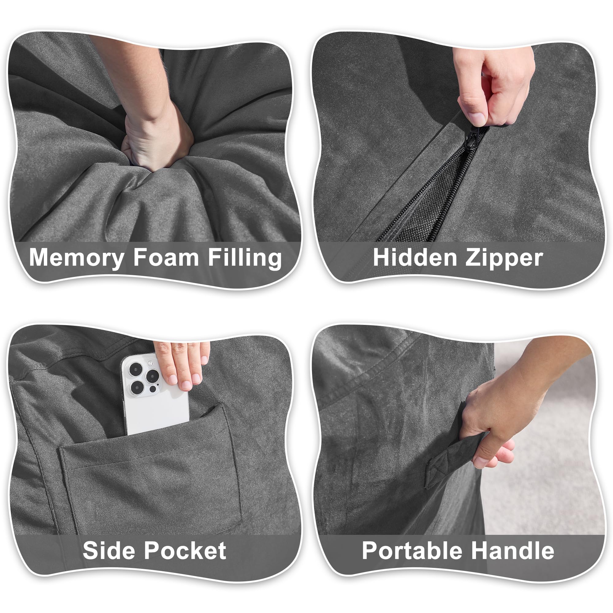 Hobestluk comfortable design supports different seating or reclining positions.
